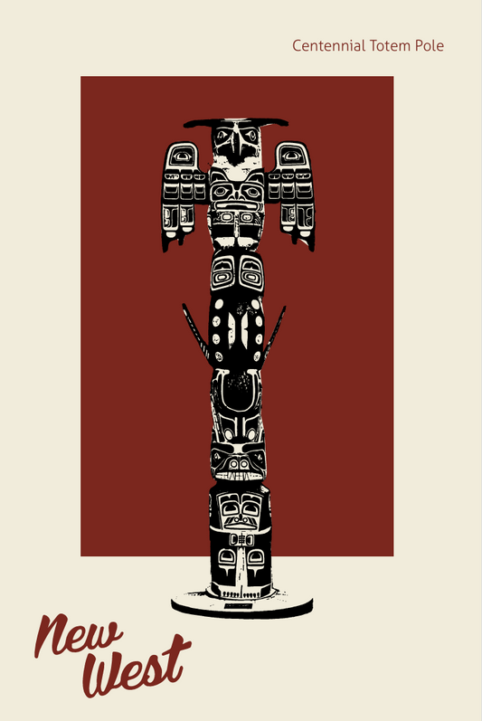 Postcard - Centennial Totem Pole