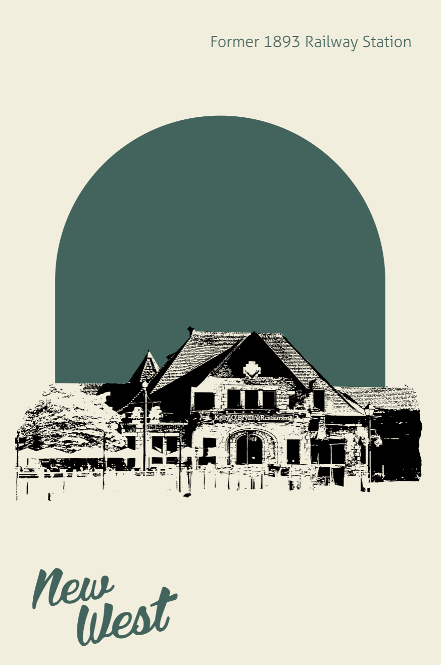 Postcard - Former 1893 Railway Station